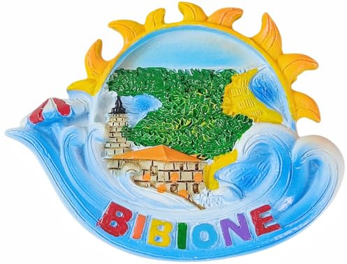 Bibione Italia, magnete da frigorifero, souvenir da viaggio, decorazione 3D, adesivo magnetico artigianale