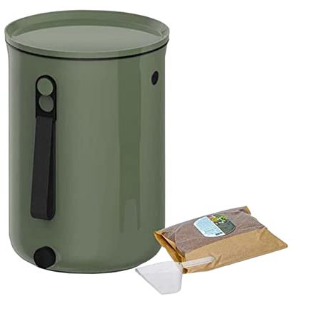 Contenitore elettrico per il compost Pattumiera for Compostiera for Interni Piccola Compostiera, Secchio for Compostiera con Coperchio Sigillato e Rubinetto, Sistema di Compostaggio for Bidoni for Rif