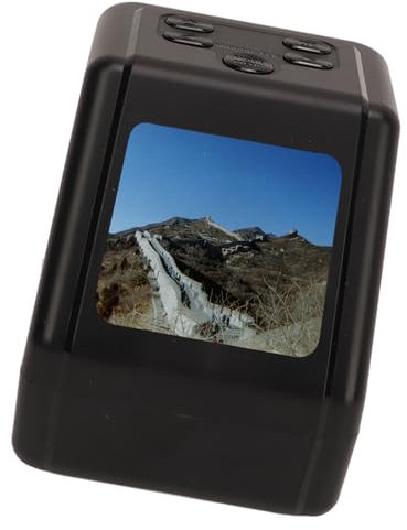 OUCRIY Scanner per diapositive a pellicola più veloce da 12 MP con schermo da 2 pollici, converte 135 126 110 film Super 8 mm, design compatto, scheda di memoria da 64 GB, negativi in bianco e nero