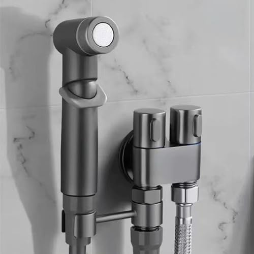 Spruzzatore per Bidet Portatile per WC, da Parete, per Bagno, con Getto d'Acqua, Rubinetto per Acqua Fredda Portatile, soffione Doccia e tub