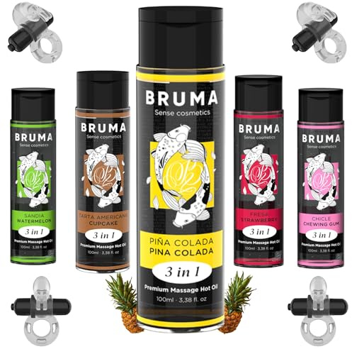 Lubricante 3 en 1 / Aceite de masaje Efecto Calor 100 ml/Gel para masajes / | Para Parejas | Base de agua Ultra Deslizante/Lubricante de sabores / (Piña)