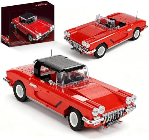 QGGQ Auto Modell bausatz, kompatibel mit Lego, 1285 Teile, abnehmbares Dach, Lenkgestänge, kreatives Bauspielzeug, Halloween-Dekoration für Erwachsene