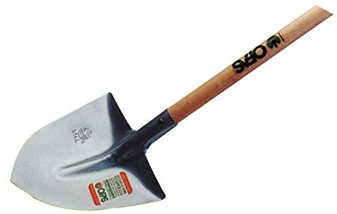 Badile A Punta 'Professional' In Acciaio Al Boro Temprato Ad Altissima Resistenza. Verniciato. Completo Di Manico Cm.165.