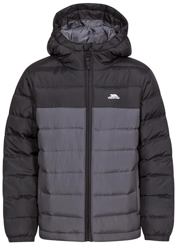 Trespass Oskar Coat, Svart, 3-4 år