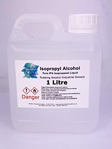 IPA -Isopropyl Alcohol 70% SPRAY Bottle - Rubbing Alcohol -Isopropanol Liquid 1 Litre Lab Grade