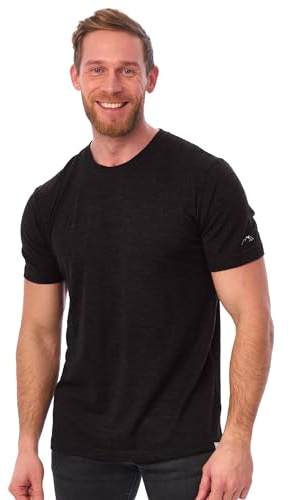 Merino.tech 100% T Shirt Merinos Homme - sous Vetement Merinos Lightweight | Tee Shirt Léger, Respirant, Anti-Odeur Naturel, Idéal pour la Randonnée, Ski, Voyage, Non-Irritant, vetement homme