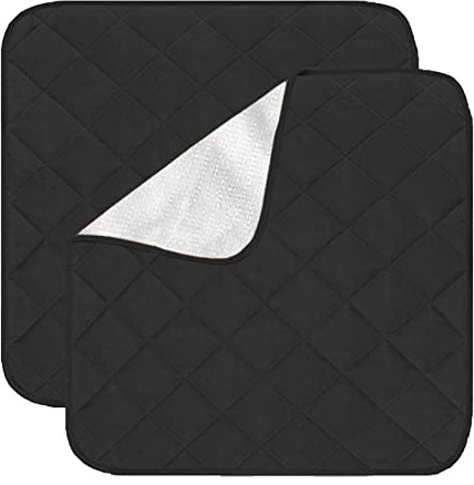 2 Stück Waschbare Inkontinenz Stuhlauflage wasserdichte Saugfähige Inkontinenzunterlage für Erwachsene Sofa Bettauflagen 55x53 cm