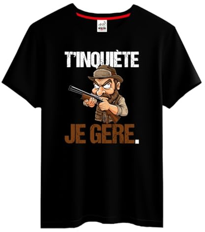 BOLOSS - T-Shirt Humour Papa Homme, Cadeau Cadeau Noël Papa, Fête des pères, Cadeau Homme Noël Anniversaire, Tee Shirt Blague, Drôle, Comique