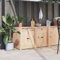 Generisch Outdoor-Küchenschrank 106x55x64 cm Massivholz Kiefer,jiangboyue-832337