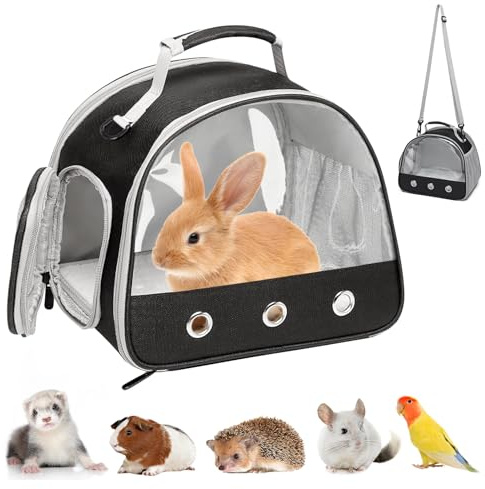 Piccola borsa per il trasporto di animali domestici, per gatti con apertura laterale, per porcellini d'India, pieghevole, per il trasporto di cani, per uccelli, gattini, cuccioli