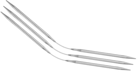 Kvartsman 3 stycken storlekar US 8 5 mm dubbla spetsar flexibla sticknålar 23 cm