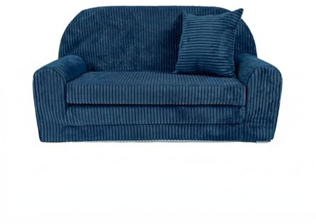 FORTISLINE Canapé pour enfant, dépliable, 78 x 45 x 40 cm, en velours, avec surface de couchage de 104 cm, mini canapé pour chambre d'enfant, housse amovible et lavable, certifié Oeko-TEX Standard 100
