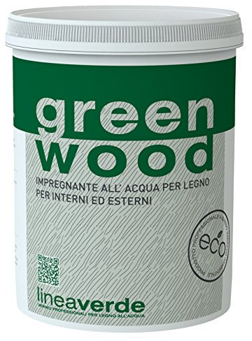 LINVEA GREEN WOOD VERNICE PER LEGNO PARQUET A BASE ACQUA 0,75 LT (BIANCO)