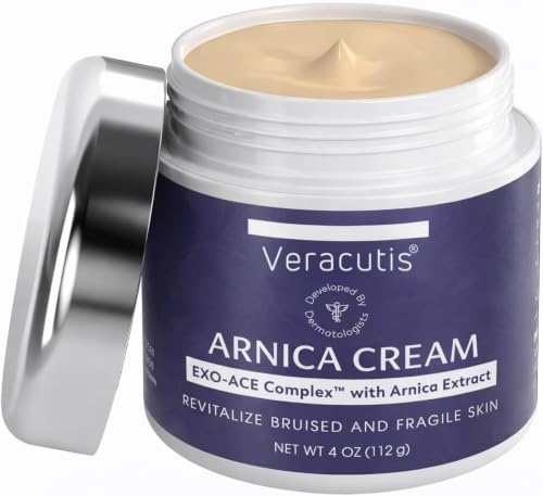 SKINTENSIVE Arnica Bruise Cream for Thin Skin - Moisturizing Arnica Cream, Vitamin K C and E, Skin Renewal, 4 Oz