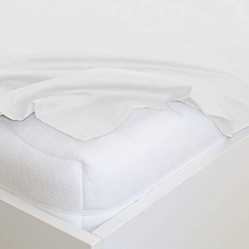 TRAUMSCHLAF Edel-Linon Bettlaken Haustuch Weiss, 220x260 cm