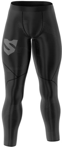 SMMASH Murk Sport Långa Leggings för Män, Herr Kompression Löpning Leggings, Träning sporttights, funktionsunderbyxor, Gym, OCR, Andas och Lätt, Antibakteriellt Material, Tillverkad i EU (L)