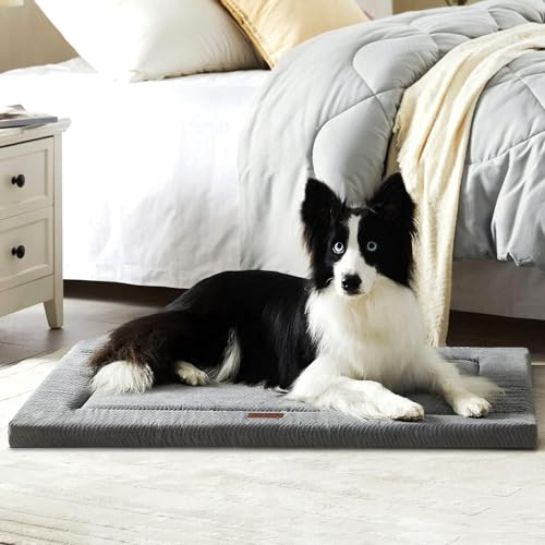 WESTERN HOME Hundebett Hundekissen kleine Hunde Hundematte Schlafplätze & möbel für Hunde grau 75X47X3cm