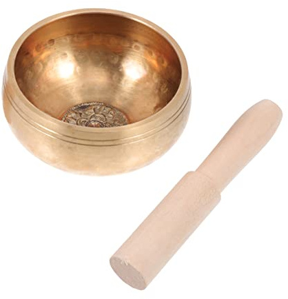 1 juego de cuencos de música budista, martillo de madera tibetano, sonidos , chacra, cura-gong, cuenco para servir, cuenco budista de , cobre sagrado, palmera, calibre