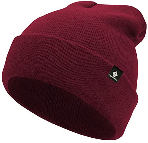 urban ace | klassisk bomull | Barnmössa, huva | 100 % bomull | mjuk och lätt | Vår, höst, vinter | pojkar, flickor | mjukt tyg, tät | optimal passform, lång eller kort bärbar, Rubin, En Storlek