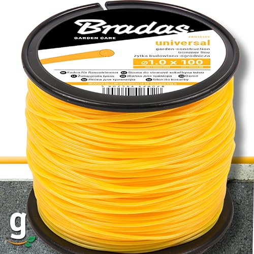 Gardazon Maurerschnur - 100 m Länge - Ø 1 mm - Nylon - Knotenfest - Reißfest & Belastbar - Auf Spule/Bauschnur/Lotschnur/Pflasterschnur