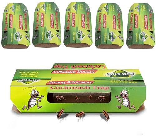 Trampas Cucarachas,Trampa Pegajosa Colector de Cucarachas,Trampas Pegajosas Cucarachas,Trampas para Insectos Fuertes y Pegajosas, Adecuadas para Cocina, Salón, Hogar u Oficina