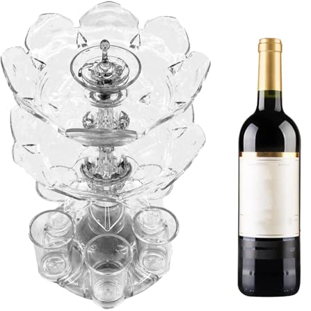 6 Schnapsglasspender, Acryl Schnapsgläser Spender und Halter, berührungsloser Schnapsausgießer für Getränke, Transparent Bar Shot Dispenser für Home Bar Festival Trinkspiele