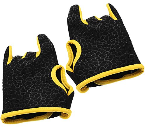 CORHAD Professionelle rutschfeste Bowling-Handschuhe Atmungsaktivem Silikon s Für Herren Und Damen Gelb Für Sport Und