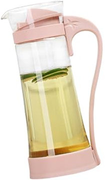 Cabilock Glas Wasserkrug Mit Komfortgriff Bpa-frei Hitzebeständig Transparent Für Kaltes Wasser Saft Und Tee Widerstandsfähig Gegen Kälte Und Hitze Für Partys Und Alltag