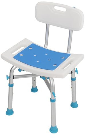 NEWFUN Chaise de Douche， Siege de Douche Adulte，Tabourets de Douche et de Bain, Tabouret de Douche Antidérapant, Montage sans Outil, Siège de Bain pour Adultes, 200KG