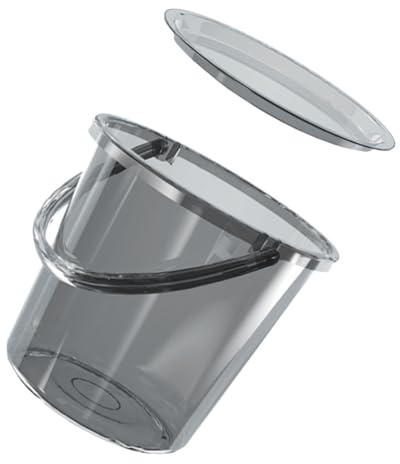 SOLUSTRE Kunststoff Wassereimer Großer Kunststoffeimer Mit Henkel 23 Liter Tragbar Haushalts Und Studentenwohnheim Eimer Mit Deckel