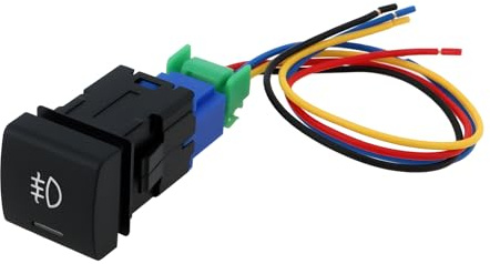 OTOTEC Interruptor de luz antiniebla trasera para coche compatible con Toyota Corolla Rav4 12V