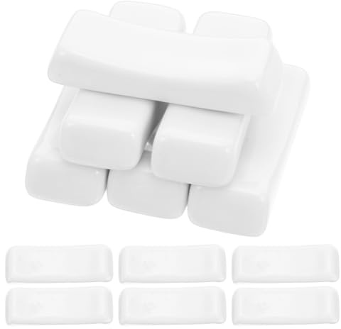 SAFIGLE 12pezzi Poggia Posate in Ceramica Bianca Supporto da Tavolo per Forchetta e Cucchiaio Porta Bacchette Riutilizzabile per Casa Hotel e Ristoranti