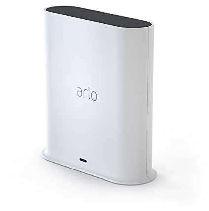 Arlo Zertifiziertes Zubehör, SmartHub, Lokaler Speicher - Micro-SD-Karte, WiFi WLAN 2,4 GHz, Kompatibilität Mit Arlo Kameras Und Klingeln, Konnektivität Apple HomeKit, Ethernet-Kabel, Weiß