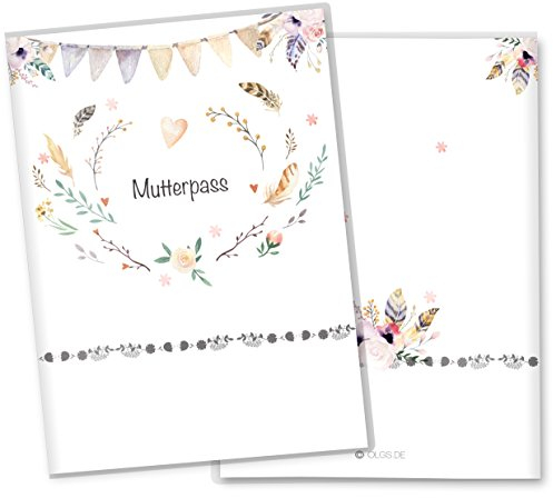 Olgs Mutterpasshülle Boho - 3-teilige Kunststoff Schutzhülle ohne Personalisierung