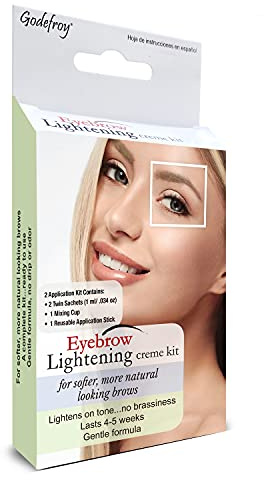 Godefroy Eyebrow Color Lightening Crème, 2 Application Kit, .34 Oz
