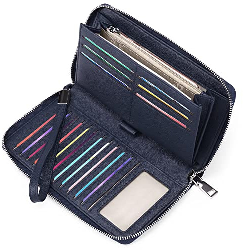 GAEKEAO Leather Purses for Women, Large Capacity Ladies Purse, RFID Purses for Women with Multiple Card Slots and Roomy Compartment