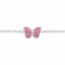 Monkimau Armband Damen Silber mit Schmetterling Anhänger aus 925 Sterling Silver Bracelet Women Charm Armkette Schmuck Geschenke für Kinder Mädchen Frauen