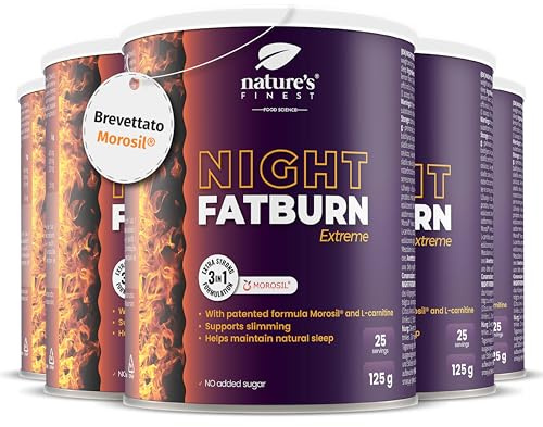 Nature's Finest Night Burn Extreme, Bebida en Polvo 625 g (Paquete de 5)