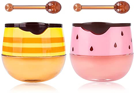 KYDA BeeStrawberry Balm Lip Balm, Feuchtigkeitsspendende Lippenmaske für Tag & Nacht Lippenpflege, Reduzieren Sie Lippenlinien & Falten, Lippenpeeling Lip Moisturizer