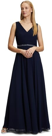 Vera Mont Damen Abendkleid mit Plissee Night Sky,42