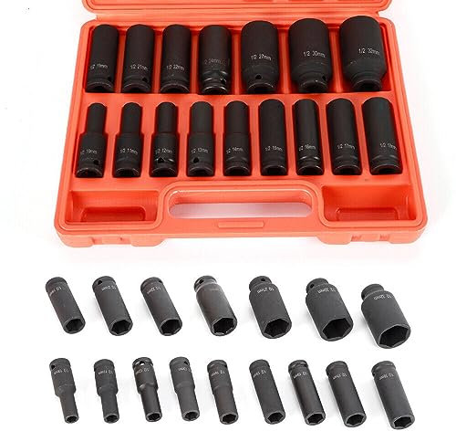 Slagskruvs-nötter, 16 delar 10–32 mm slagnosa lanjoy nötter set 1/2 tum lång nattnjutning set