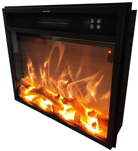 Bruciatore Elettrico Fuego Inserto Elettrico Per Caminetto 1500w Nero