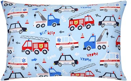Kopfkissen Kleinkind mit Kissenbezug - weich Bio Baumwolle Kissen Kinder zum Schlafen - Atmungsaktiv Bedding Kleinkind Kopfkissen - Baby Kinderkopfkissen für Kleinkinder - 33x46 cm Kinderkissen