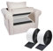Scratch Autocollant, 10cm de Large et 5m de Long, Scratch Autocollant Double Face, Bande Scratch Adhésive pour Empêcher les Coussins de Canapé, les Tapis et les Matelas de Glisser
