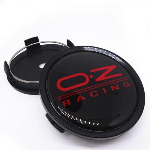4 Stück Wagen Radnabenkappen für OZ Racing 70mm Reifen Felgen Felgendeckel Radkappen Car Hub Centre Caps Wheel Stickers,A