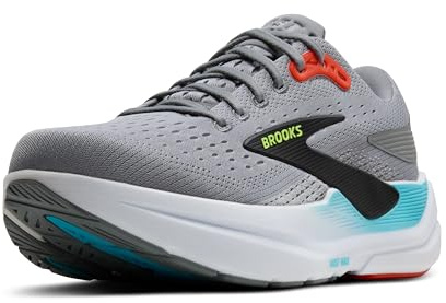 Brooks Ghost Max 3 Sneaker för män, Grå antarktisk röd primer, 46 EU