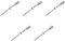 HANABASS 5Pcs Wire Fence Staples Screws for Mesh and Woven Fencing, Stainless Steel Fence Fastener Nails, Professional Wall Bracket for 3mm Steel Rope, Vineyards Climbing Plants, Garden