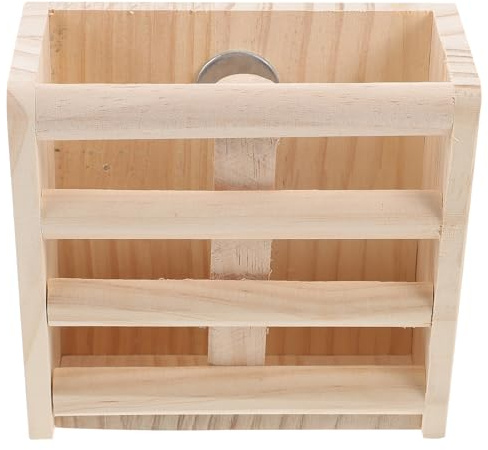 SHINEOFI Mangeoire en Bois Synthétique pour Petits Animaux Surface Lisse et Fixation pour Cage Intérieure Adaptée aux Cochons d'Inde et Lapins
