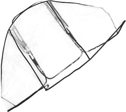 WRITWAA Funda para Cochecito Doble de Gran Tamaño Cubierta Cortavientos Transparente Resistente al Viento para Cochecito Doble Protección contra Lluvia Nieve y Frío para Bebés