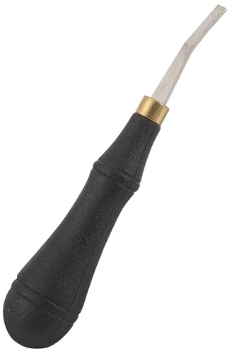 KICHOUSE Herramienta Manual de Acero Inoxidable Lima para Pulir Cuero 5 MM Accesorio para Esmerilado y Nivelador Adecuado para Trabajos de Reparación y Artesanía en Cuero